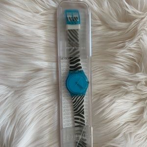Swatch Blue Zebra Watch
